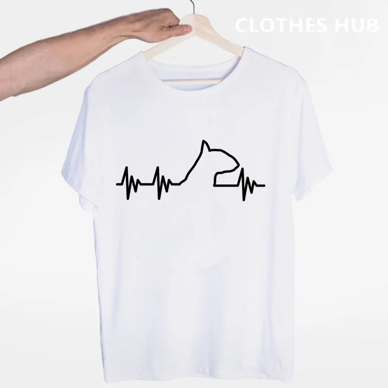 Бультерьер собака животное забавная футболка с коротким рукавом o образным