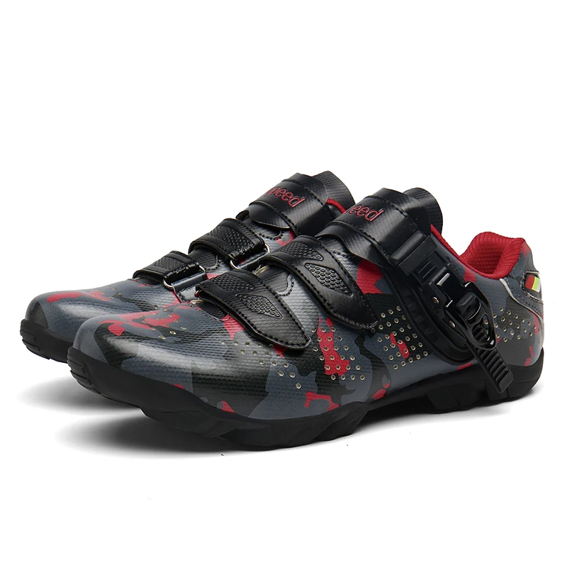 

CFDiesno Professional Athletic Bicycle Shoes MTB Cycling Shoes Reflective Zapatillas Ciclismo Self-locking Bicycle Sneakers