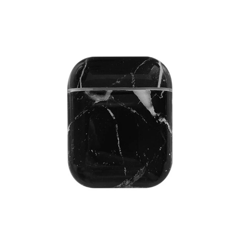 1 шт. чехол для наушников Airpods 2 Роскошный Мраморный Жесткий Чехол
