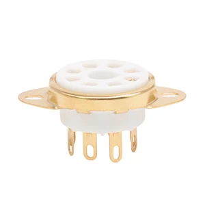 Керамическая вакуумная трубка с 8-контактным разъемом восьмеричный клапан основание для EL34 6550 KT88 274B 5AR 6L6 6V6 оловянные позолоченные латунные контакты