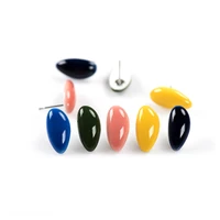 geometric irregular multicolor abstract ceramic earrings fashion gift ear studsjewelry wholesale for women girl ly119