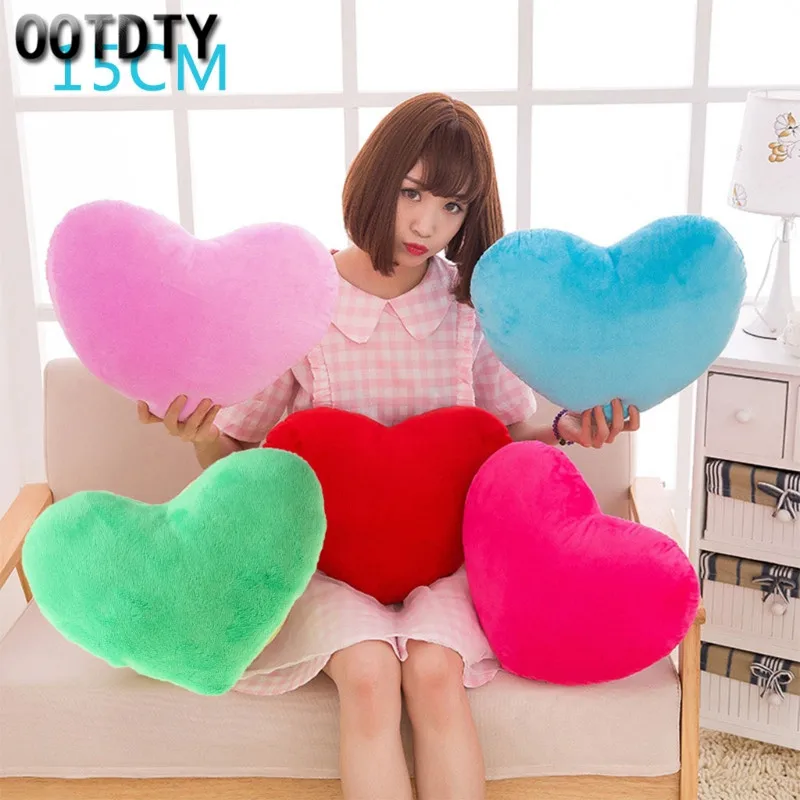 

15cm 20cm 30cm Heart Shape Decorative Throw Pillow PP Cotton Soft Creative Doll Lover Gift