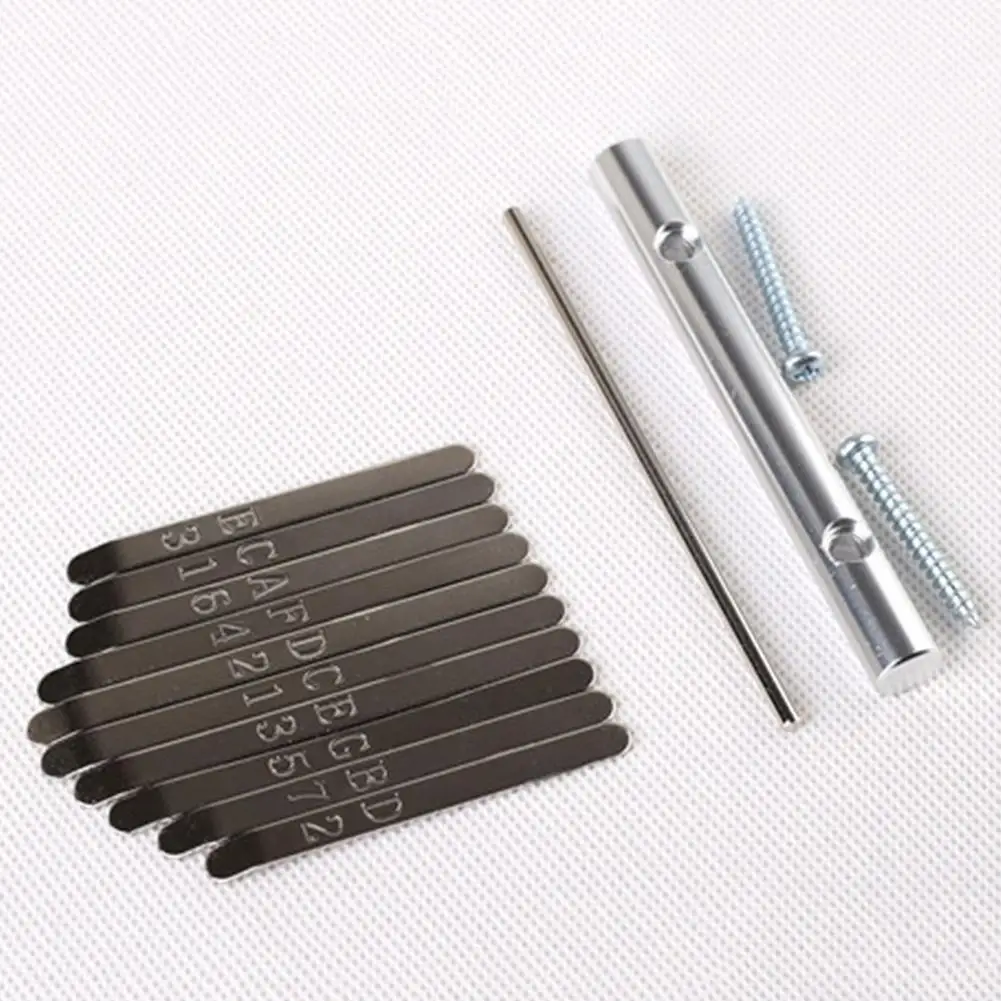 

Replacement African Kalimba Mbira Steel Keys with Bars for 10-Tone Thumb Piano Kalimba Keys