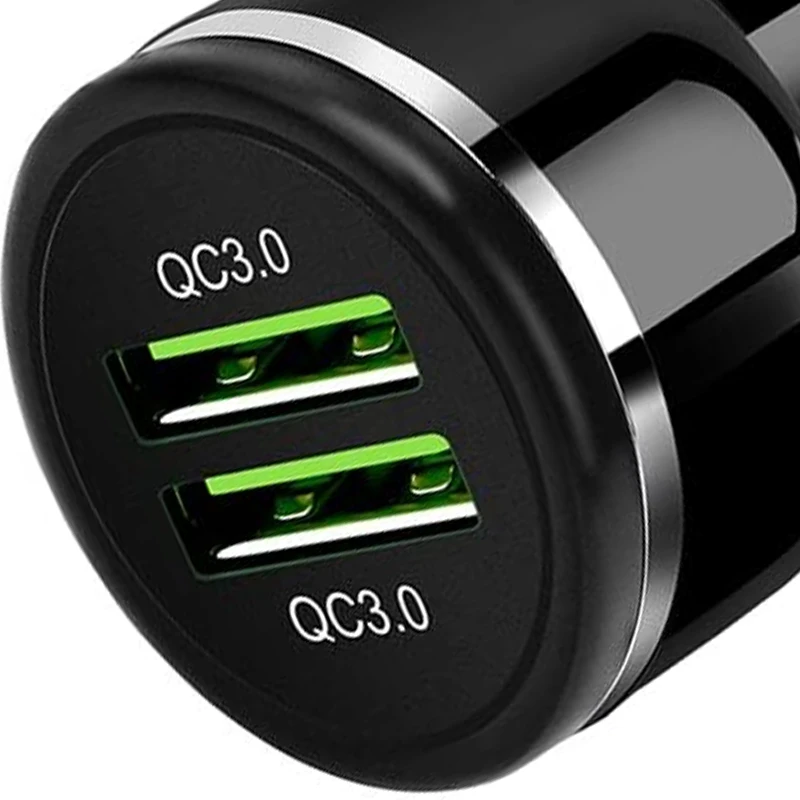 Автомобильное зарядное устройство быстрая зарядка 3 0 48 Вт 6A Dual QC3.0 USB быстрое