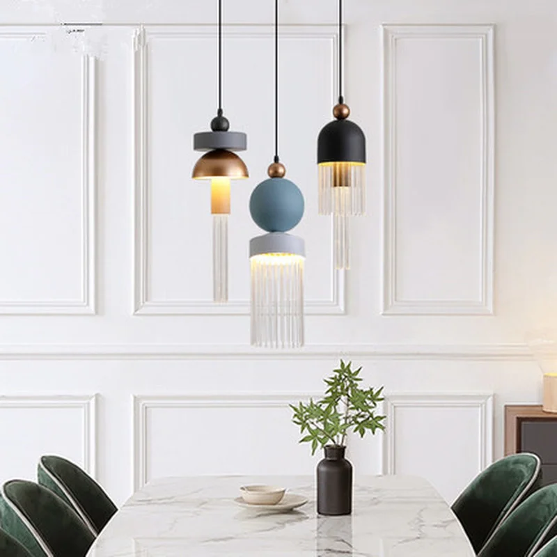 Скандинавский итальянский дизайн кисточкой роскошные подвесные светильники для