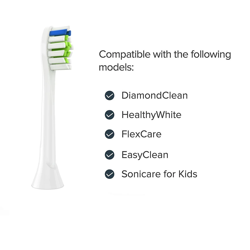 Сменные насадки для электрической зубной щетки для Philips Sonicare Diamond Clean DiamondClean ProResults Sensitive для семьи детей и взрослых