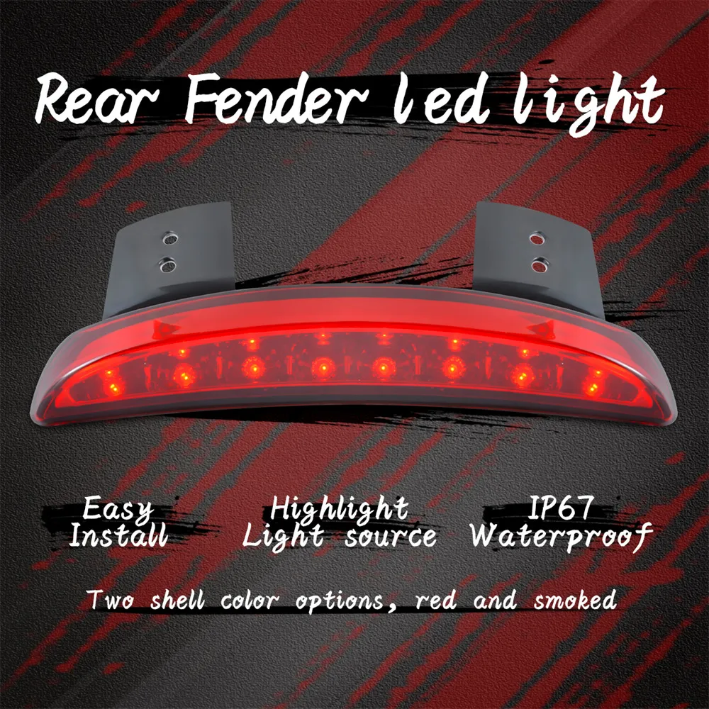 Мотоциклетные нарезанный заднее крыло край плиты хвост тормоз Лицензия