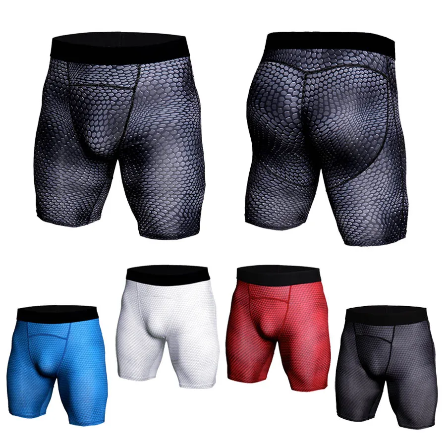 

New Men Bodybuilding Shorts Fitness Workout Inseam Gym Knickers Male Muscle Alive Elastic Compression Tights Skinny Leggins
