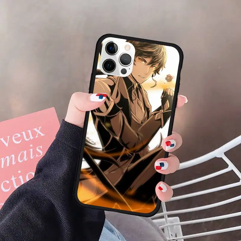

Zhongli Genshin Impact Phone Case For Iphone Case 5 5S SE 6 6s 7 8 11 12 X Xs Xr Pro Plus Max Mini Cover