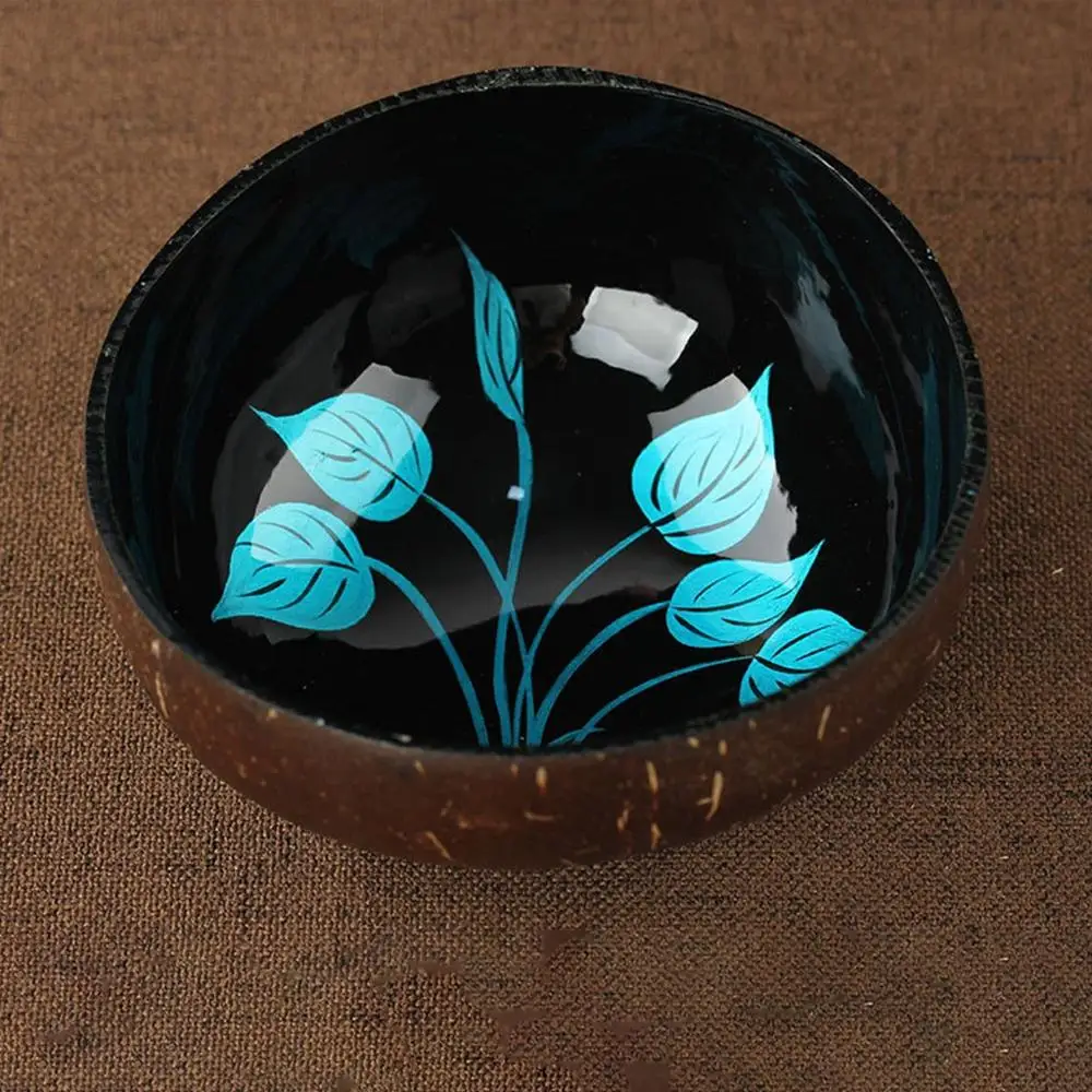 Натуральный кокосовый орех миска для супа bol столовый нож хранения чашка в виде