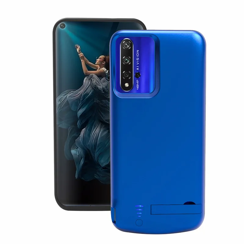 

Nova 5t чехол с зарядным устройством для аккумулятора 5000 мАч внешний резервный блок питания подставка задняя крышка зарядный аккумулятор Чехл...