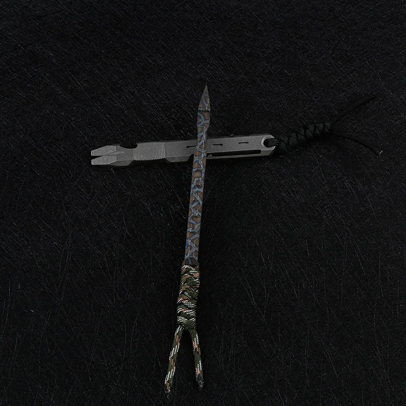 DICORIA TC4 коронка из титанового сплава для выживания на открытом воздухе EDC