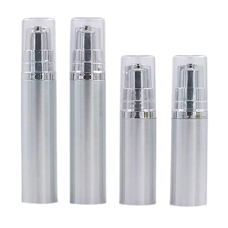 12x5 мл 10 Золото Серебро Путешествия многоразового безвоздушного бутылки 1/3 унции
