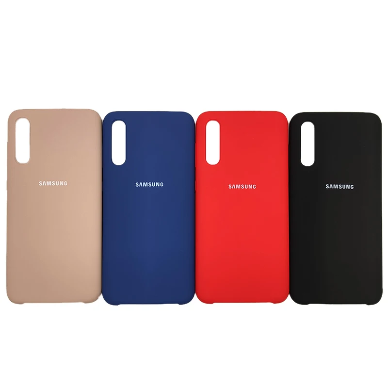 Samsung A50 SM-A505F A505F A505 Soft-Touch Silicone Case For Galaxy A 50 Phone Back Cover With Logo 6.4Inch |