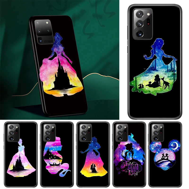 

Disney Silhouette Princess For Samsung F22 F32 F42 F52 M12 M62 M1 M02 M60S M31 M40 Note 20 10 8 9 Pro Plus Ultra 5G Phone Case