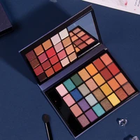 48 colors portable small makeup eyeshadow palette with mirror matte vegan eye shadow pallete high pigment cosmetic for travel