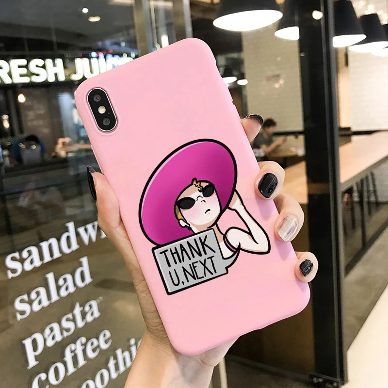 Thank U, Next Ariana Grande мягкий чехол для телефона из ТПУ ярких цветов для iPhone 11 PRO MAX X XR XS Max 8 7 6s Plus