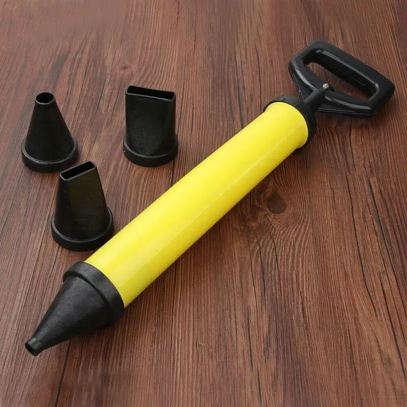 

1set plastic Caulking Gun Cement Lime Extruder Manual Mortar Sprayer Applicator Grout Filling Tool With Nozzles DIY Construction