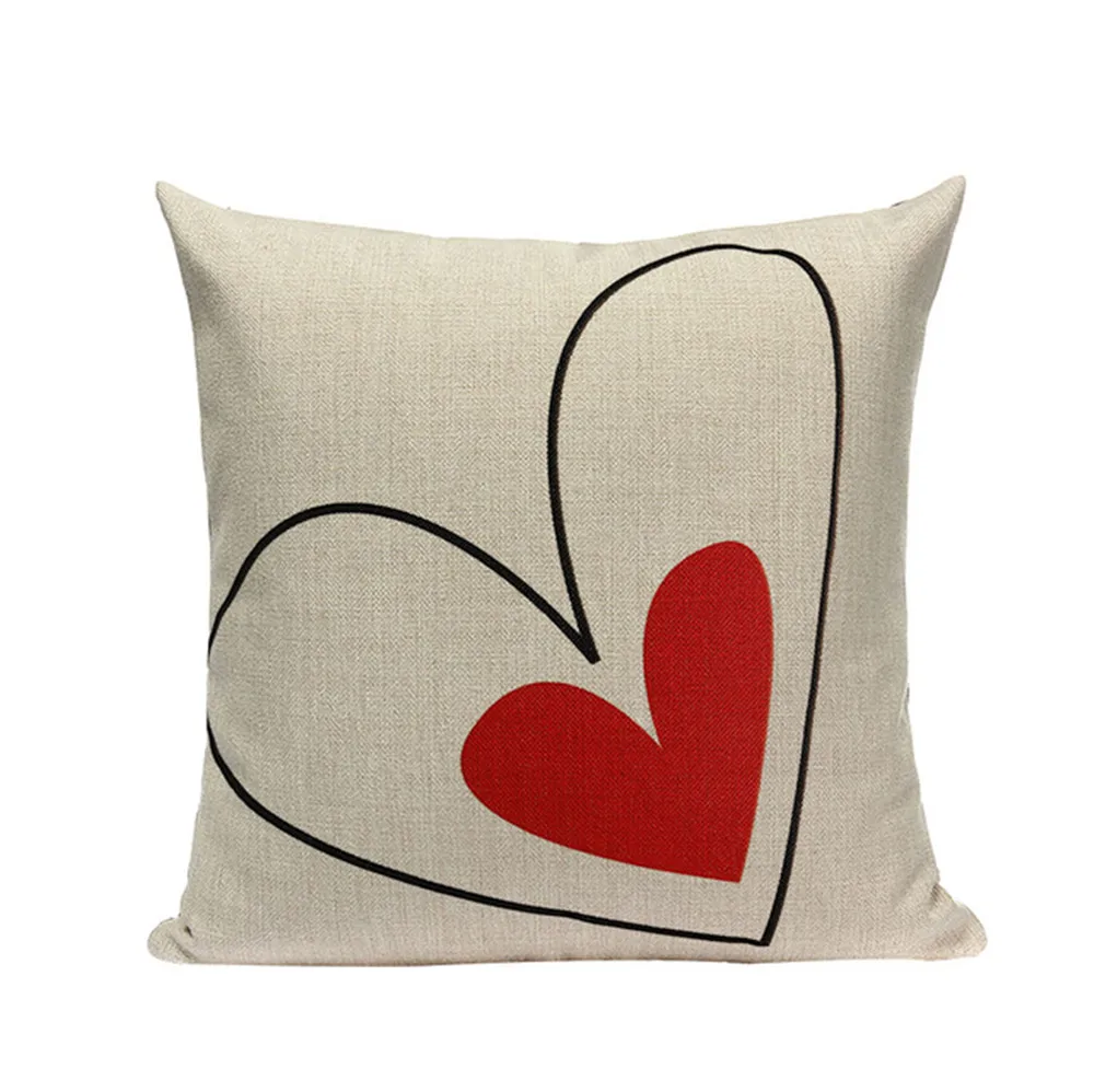 Декоративный креативный чехол для подушки с красными и черными цветами Чехол