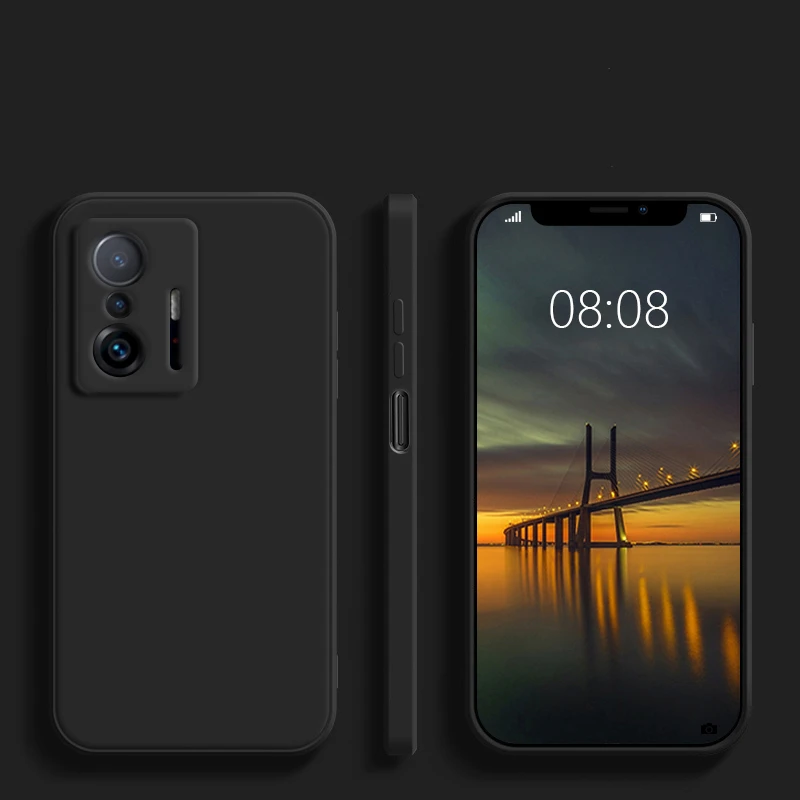 For Xiaomi 11T Pro Case Xiaomi Mi 10T 11i 11X 11T Pro Shockproof Bumper Liquid Silicon Soft Phone Back Cover For Xiaomi 11T Pro
