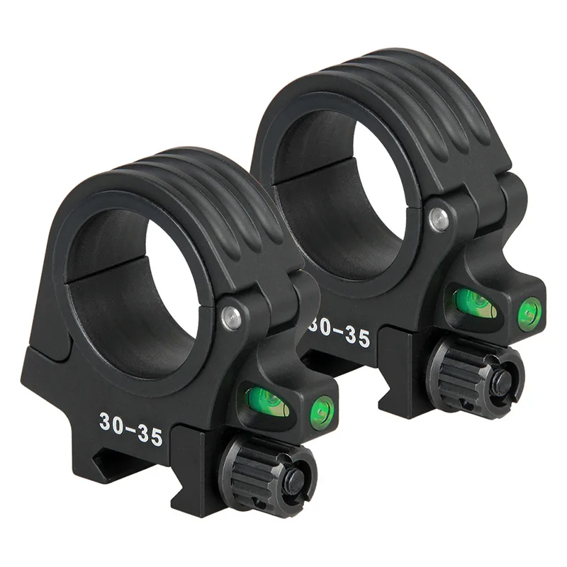 Center height 32MM CANIS LATRANS Страйкбольное крепление QD быстро отсоединяемое кольцо диаметром 30-35 мм крепление для винтовки пузырьковый уровень для винтовки прицел OS24-0193 - Цвет: Center height 32MM