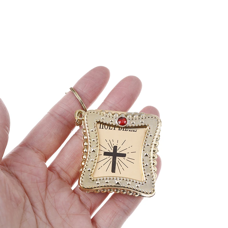 English Spanish Mini Holy Bible Keychain Religious Christian Jesus Cross Women Prayer God Bless Gift Souvenirs Outdoor Tool | Спорт и