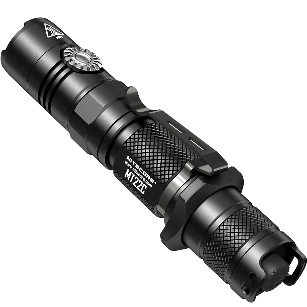 Перезаряжаемый аккумулятор NITECORE MT22C + 18650 поворотный переключатель 1000 лм фонарик