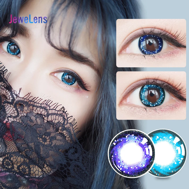 jewelens colored contact lenses myopia color lens for eyes colorful cosmetic cosplay prescription yemu series free global shipping