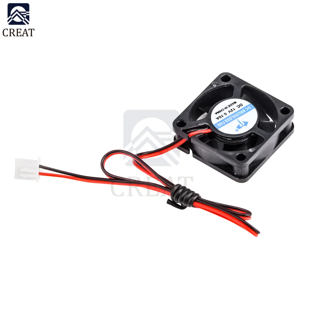 Масляный подшипник DC3010 двухпроводной охлаждающий вентилятор для 3D-принтера 5 В/12