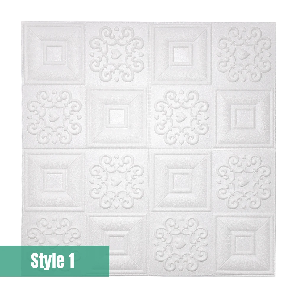 Style 1 3d наклейки на стену, кирпич, домашний декор, украшение для гостиной, спальни, дома, наклейки, аксессуары, цветок, pegatinas - Цвет: Style 1