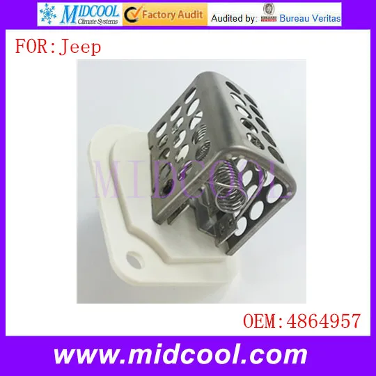 New Heater Blower Motor Resistor use OE NO. 4864957 for Jeep Cherokee Wrangler TJ |