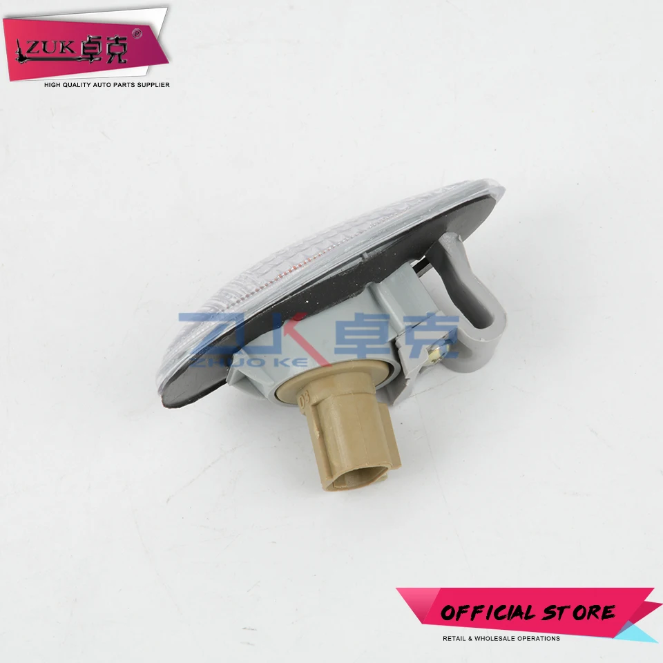 ZUK 2 шт. передний боковой указатель поворота светильник Fender лампа для Mitsubishi Pajero