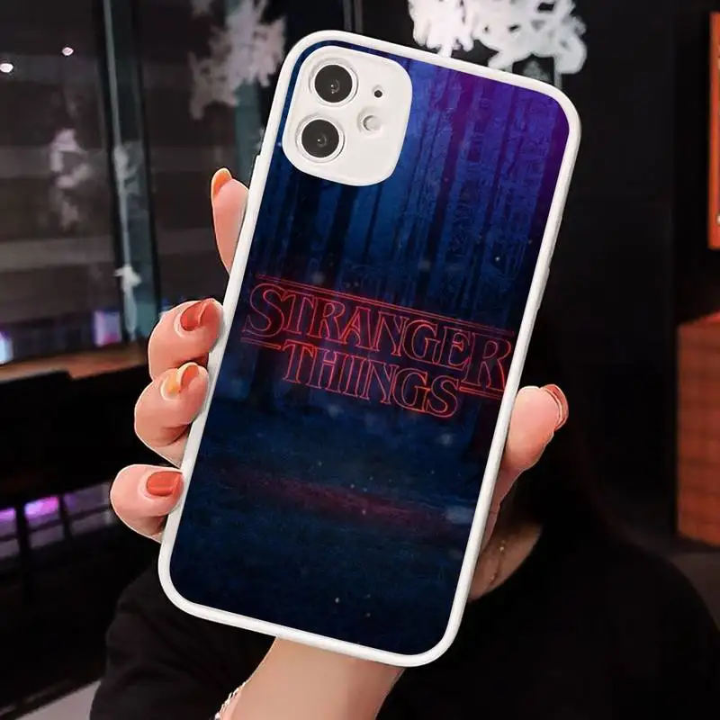 

cosas gratis Stranger things Phone Case matte transparent For iphone 7 8 11 12 plus mini x xs xr pro max cover