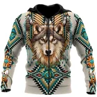 Родной дух волка 3D все напечатано, модные толстовки с капюшоном мужская толстовка с капюшоном унисекс пуловер Повседневный Спортивный костюм для мальчиков DW0229