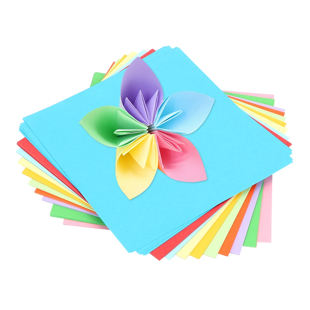 

Сделай Сам разноцветная бумага ручной работы Детский подарок для детей Складная бумага для скрапбукинга бумага для оригами 100 шт./компл. 15x15 ...
