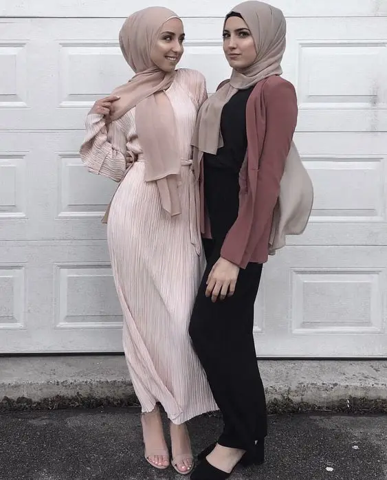 Модные Стрейчевые мусульманские плиссированные халаты abayas Musulmane Дубаи с