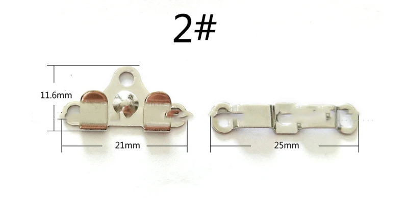 100 шт. металлические пуговицы для брюк и юбки|Крючки одежды| |