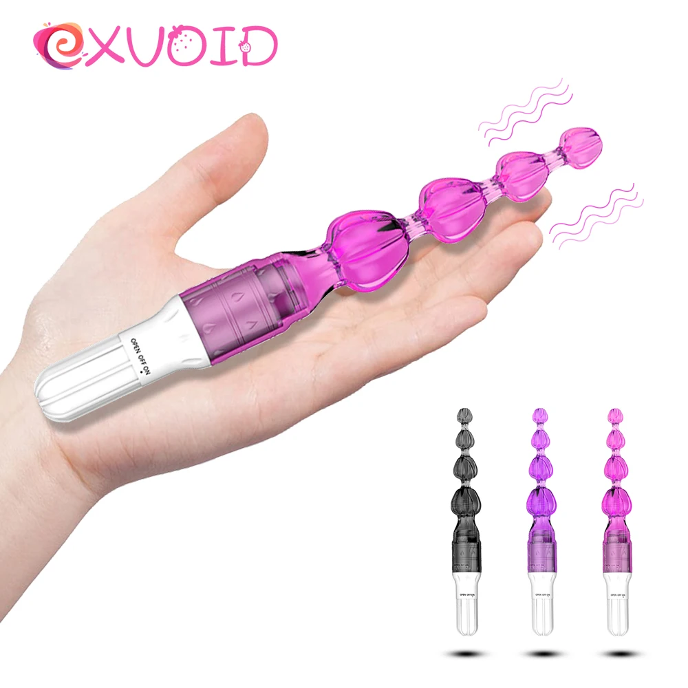 

EXVOID G-Spot Massager Sex Toys for Women Dildo Vibrator Butt Plug Dilator Jelly Anal Beads Silicone Long Stick Anal Vibrator