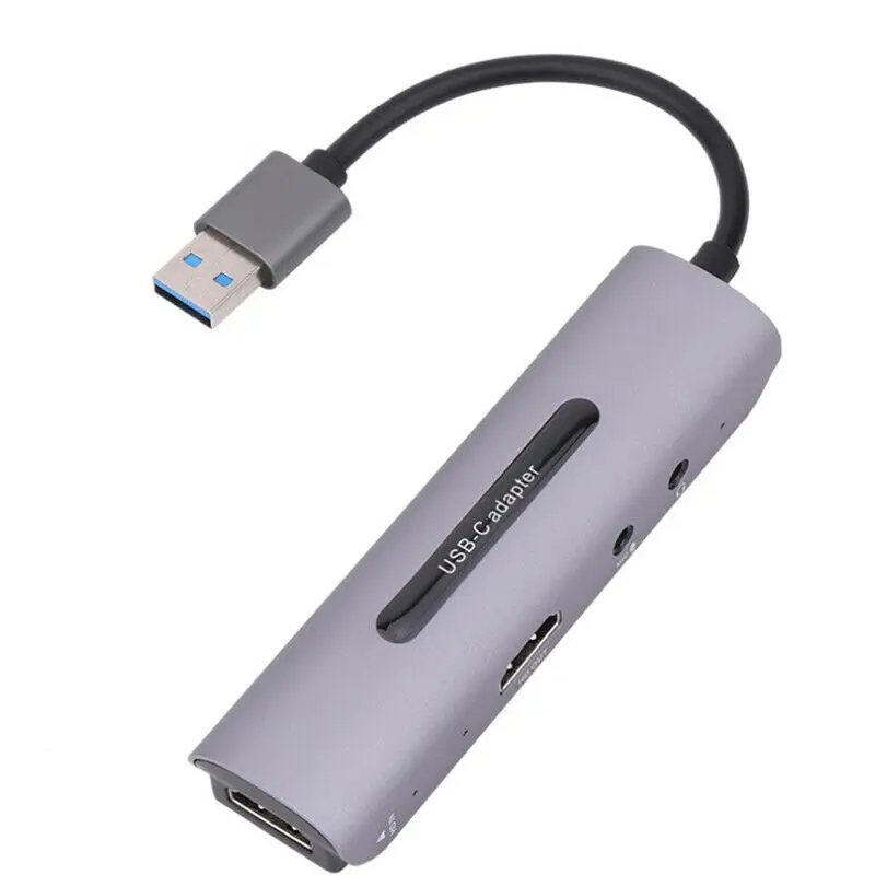 

4K USB 1080P Карта видеозахвата ключ для игры OBS живой поток Mic вход