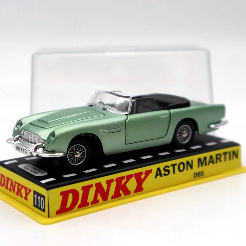 1/43 Atlas Dinky toys 110 для Aston Martin Green Diecast Модели Авто автомобилей Подарочная