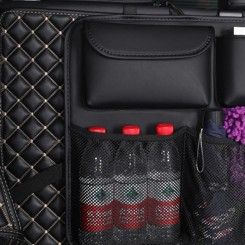 Автомобильный задний сумка для хранения на спинку сиденья искусственная кожа