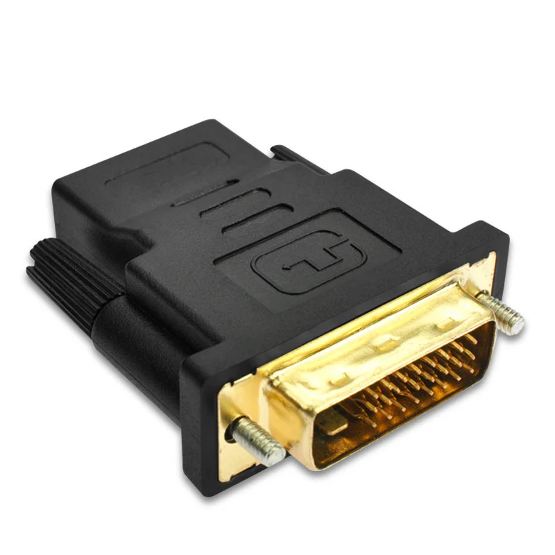 

DVI 24+1 To HDMI-compatible 24k Gold Plated Plug DVI 24+1 Male To HDMI-compatible 1080P Video Converter For PC HDTV Projector
