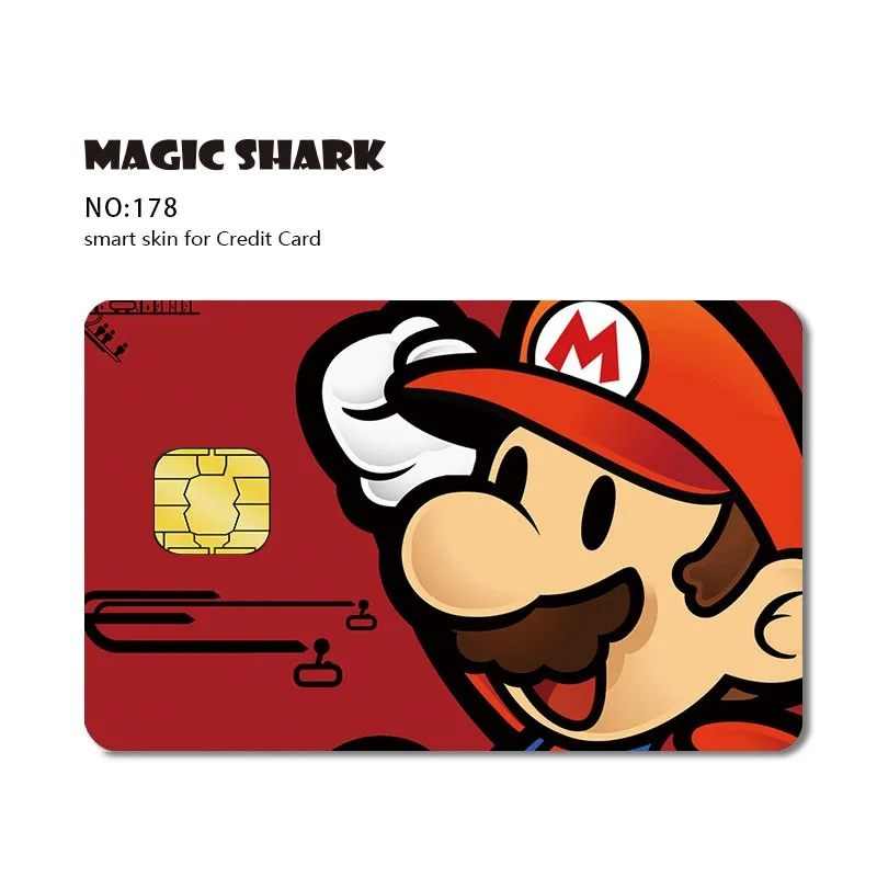 Fashion Poker Deapool Mario Kitty Batman Matte 3M PVC Sticker Tape Cover Skin Case for Small Big Chip Credit Card No Fade | Мобильные