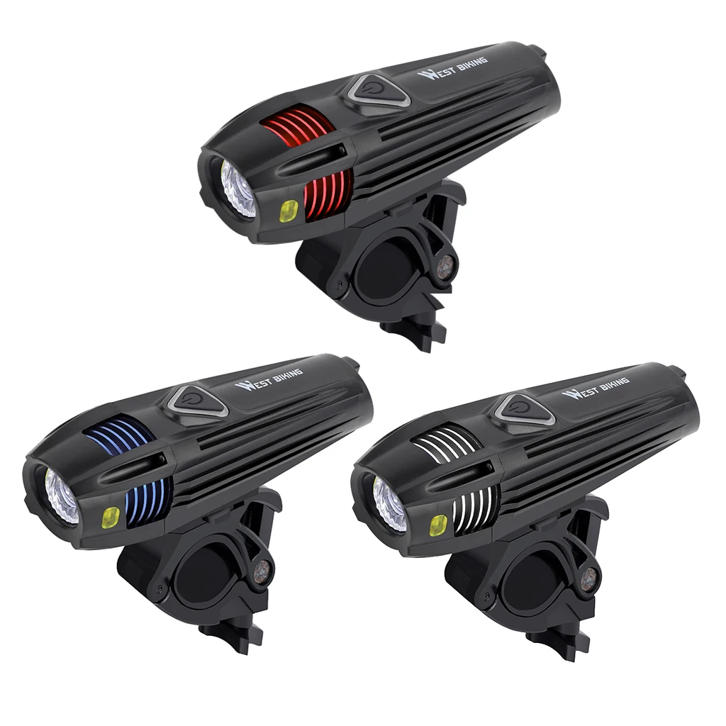 

Bike Headlight Rechargeable USB Flashlight Lamp Cycling Light Lamp