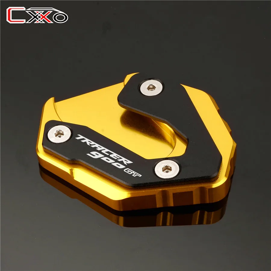 Пластина для подножки боковая стойка Pad увеличитель синий для YAMAHA TRACER 900 gt Tracer 900gt mt09 mt 09