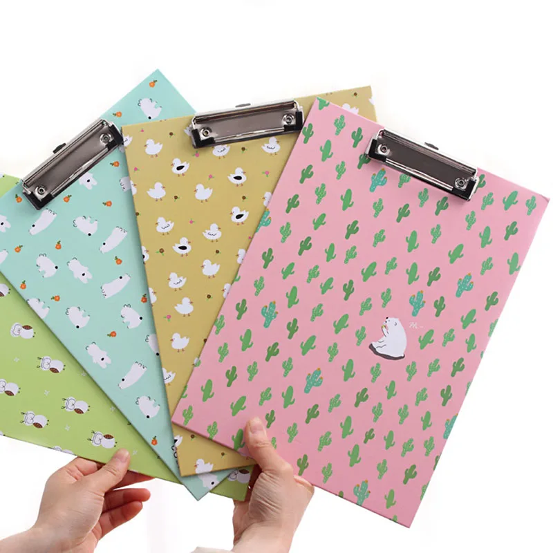 

1pcs Cartoon A4 File Folder Creative Kawaii Animal Series Writing Pad Office School Meeting Record Tool Filing Products