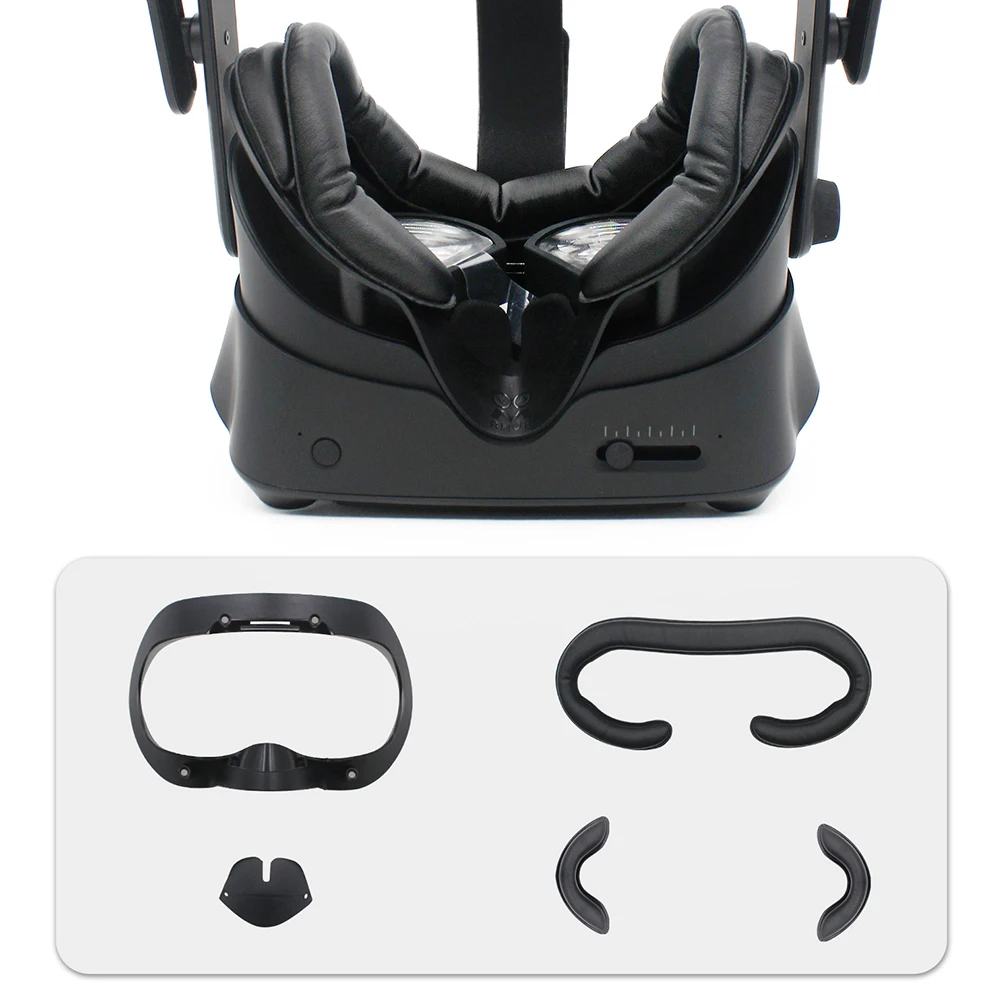 

Sides Wedges Foam Easy Install Soft PU Leather Elastic Facial Interface Bracket Set Nose Pad Comfortable Index