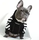 Толстовка с капюшоном для французской собаки, классная теплая одежда из флиса для щенка, чихуахуа