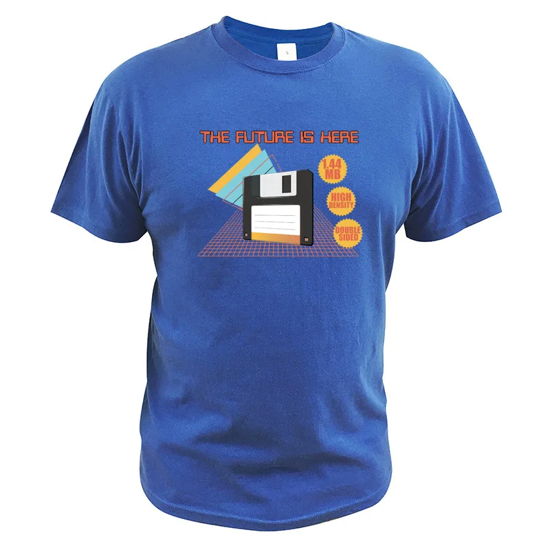 The Future Is Here Songs T Shirt High Density Double Sided Creat Design O-neck 100% Cotton Tees | Мужская одежда
