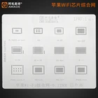 Трафарет Amaoe WIFI IC BGA для iPhone 5S 6 6S 6SP 7 8 8P X 11 XS Max XR iPad 2 3 4 5 6 Pro 9,712,9 Mini Tin Plant Net Steel Mesh